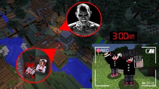 ถ้าเกิด!! บินโดรนสูง เจอลุงจับเด็กกิน ในหมู่บ้านร้าง - (Minecraft บินโดรน)