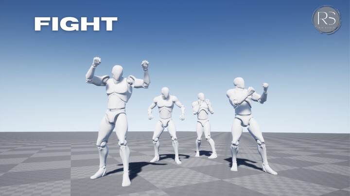 Fight_MocapAnimPack 战斗_动作捕捉动画包 - UE