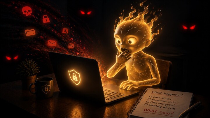 I Clicked a Real Phishing Link On Purpose — Here's What Happened (故意点击真实钓鱼链接：亲测幕后黑客做了什么)