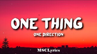 One Thing - One Direction(Lyrics)🎵