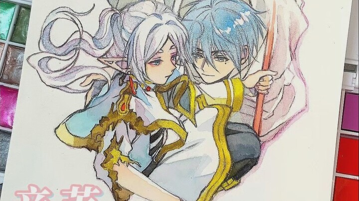 Pearlescent watercolors are truly wonderful! This picture of Sinph is wonderful too! l