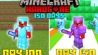 ฉันรอดชีวิตมาได้ 150 วันใน Minecraft PE ฮาร์ดคอร์