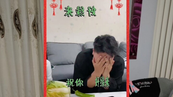 The sister prepared a table full of green foods for her younger brother. Here's why.