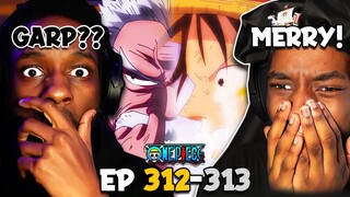 THE ONE PIECE EPISODES THAT MADE ME TURN IT OFF & CRY... *GARP REVEAL* | OP EP 312-313 REACTION!