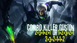 Gameplay combo gusion kece parah / MLBB GAMEPLAY