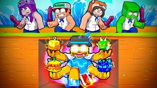 PIRATA vs CAÇADORES no BLOXFRUITS (Speedrunner vs caçadores)