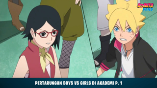 Boruto dan Sarada Rebutan Roti Yakisoba! Berujung Pertarungan Boys Vs Girls! | Boruto Ep. 4