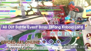 Sword Art Online Integral Factor: All Out Battle Event Boss Illfang Kobold Lord