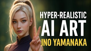 Hyper-Realistic AI Art - Ino Yamanaka from Naruto