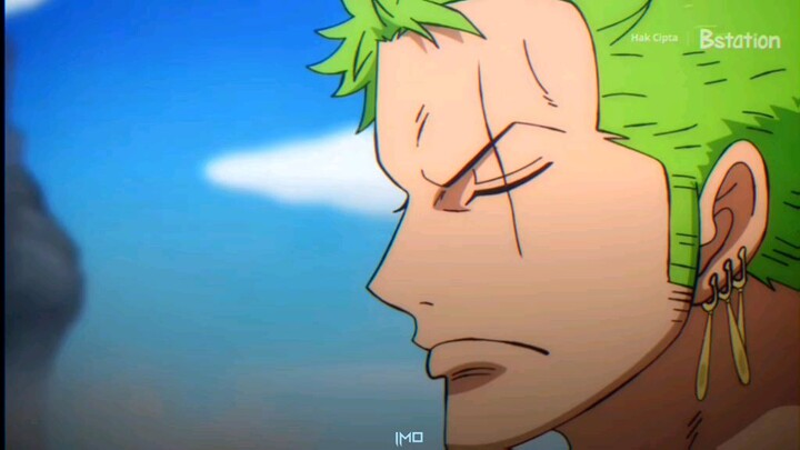 Zoro ga senyum aj ganteng apa lagi senyum cobaa