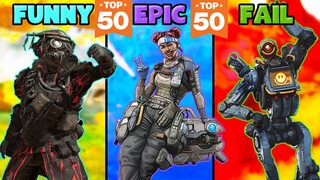 Top 50 FUNNY vs EPIC vs FAIL - Apex Legends Highlights #15