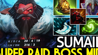 SUMAIL Axe Super Raid Boss Mid พร้อม Vanguard + รีเฟรช Dota 2
