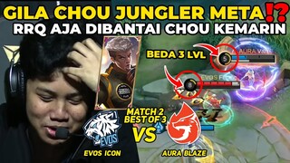 CHOU FERXIC LVL 8 LING VAN LVL 5 ‼️ BEDA 3 LVL COK CHOU JUNGLER NEW META ⁉️ MDL EVOS VS AURA GAME 2