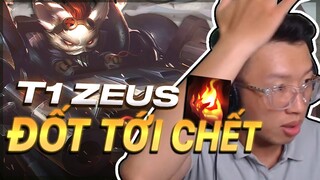 T1 ZEUS RUMBLE VS JAYCE , THỬ CON BÀI LẠ VỚI THIÊU ĐỐT (LMHT)12.4