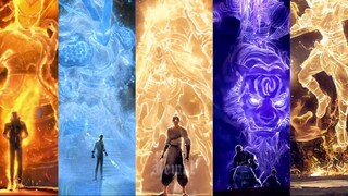 "Group montage, the gods return, the show begins!"