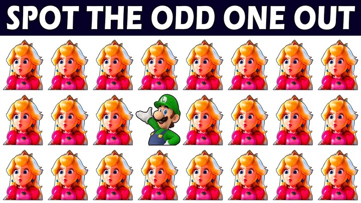 Can you Spot The Odd Super Mario Bros #44 | Spot the Difference Super Mario Quiz