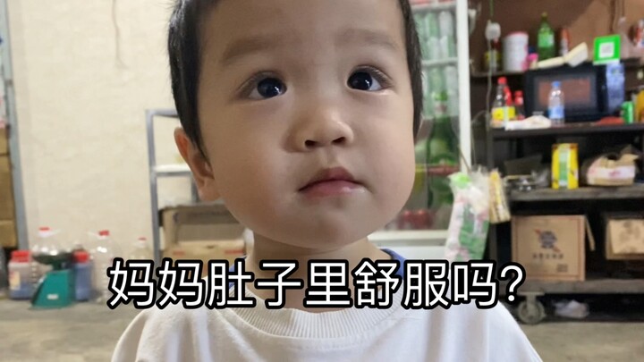 Amazing!!! A 2-year-old baby still remembers the feeling of being in mommy's tummy