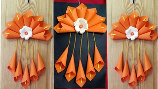 Làm hoa giấy trang trí tường, phòng khách / Wall decor craft idea