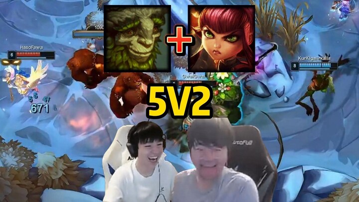 ท่าทางและ Letme ทดลองเล่นโหมด 2V2 ใหม่ แล้วเลือกคอมโบ ซุยเสิน + แอนนี่ จนทำให้เกม 2V2 กลายเป็น 5V2 ไ