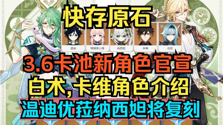 [เก็นชินอิมแพกต์] รีบเก็บหินแร่เดี๋ยวนี้! เปิดตัวตัวละครใหม่ในกาชา 3.6 แล้ว! รายละเอียดตัวละคร ไป๋ซู