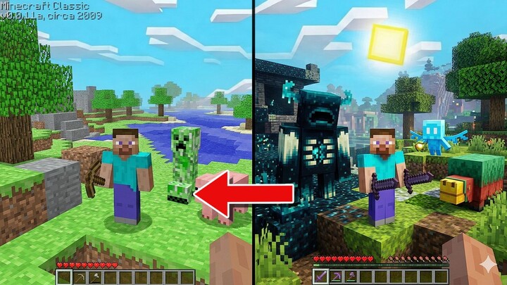 Every time I die, the game version randomly reverts! Which one is your favorite? Minecraft Minecraft