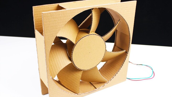 [Handicraft] Computer Fan Made Of Cardboard! Cooling Fan For A Big CPU