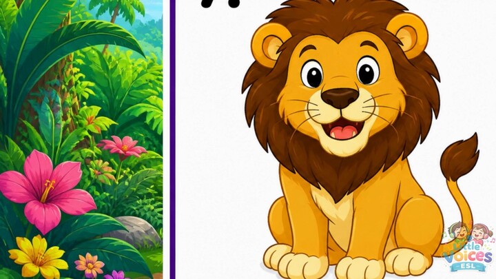 Jungle Animals Song 🦁 丛林动物英语儿歌｜Kindergarten ESL｜幼儿英语｜English Teachers in China