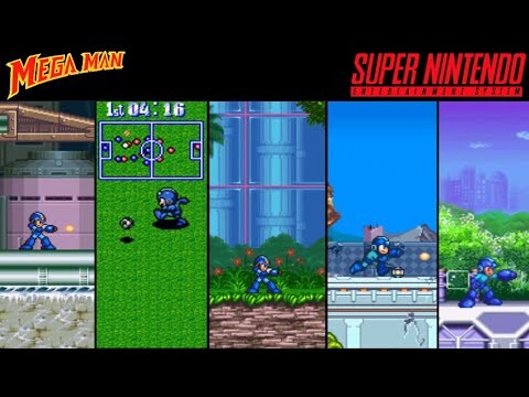 Mega Man (RockMan) Games for SNES/Super Famicom