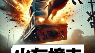Why do trains often hit animals?