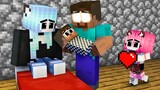 Monster School : Poor Father Gambling and Baby Herobrine Cry a lot - Sad Story - Minecraft Animation