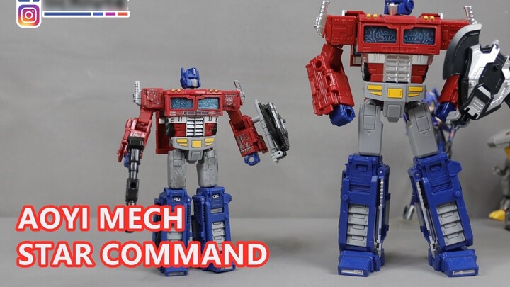AOYI MECH STAR COMMAND: Sharing of the unconventional Transformers wearing Hu clothing and riding an