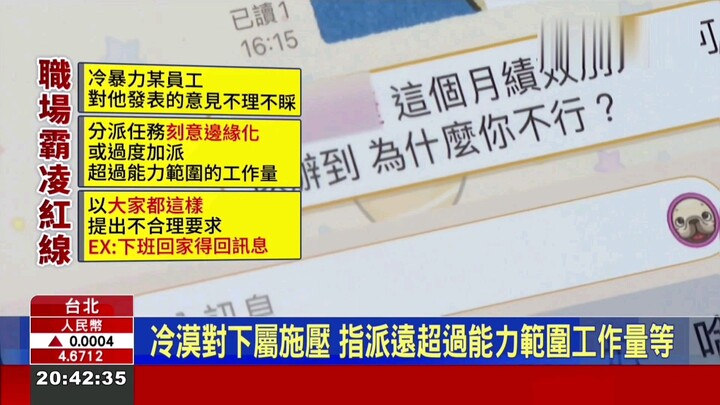 Taiwan, China’s new workplace bullying prevention system takes effect in early July; demanding emplo