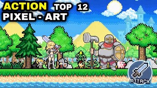 Top 12 Best ACTION PIXEL ART Games Android iOS 2022 (OFFLINE ONLINE) LOW SIZE Games Pixel-Art Mobile