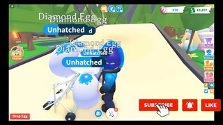 ADOPT ME GIVEAWAY WINNER FROM HATCHING 60 DIAMOND EGGS ADOPT ME GIVEAWAY DREAM PET