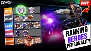 RANKING EACH ASSASSINS ACCORDING TO THEIR PERSONALITY BASED ON THEIR LORE