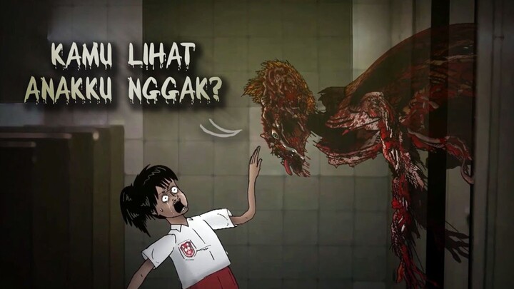 Misteri Hantu Bapak2 Gepeng - Berkeliaran di SD Surabaya #HORORMISTERI | Kartun Hantu