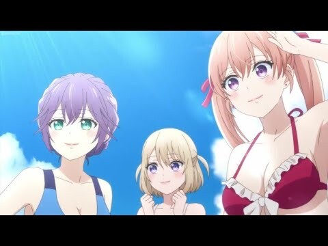 Erika, Hiro and Sachi in bikini || A Couple of Cuckoos Episode 21