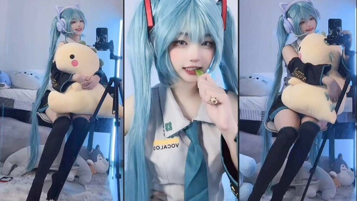 “Hatsune Miku” Tidak ada yang bisa menolak Miku-chan yang melambaikan daun bawang!