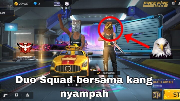 gameplay duo squad free fire, di sampah mulu ya ampun 😌