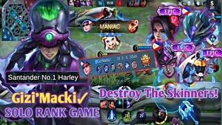 My Top Global Harley 19 KILLS🔥With Zero Death in Solo Rank Game🔥