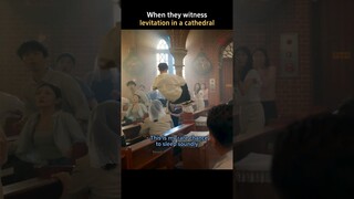 When they witness leviation in a cathedral -- #TheMidnightStudio, #Kdrama, #JooWon, #KwonNara