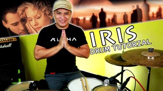 Iris Goo Goo Dolls | Drum Tutorial | Blue Arjona