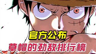Official announcement! Luffy's seven strongest enemies, Luo Dian is ranked first!