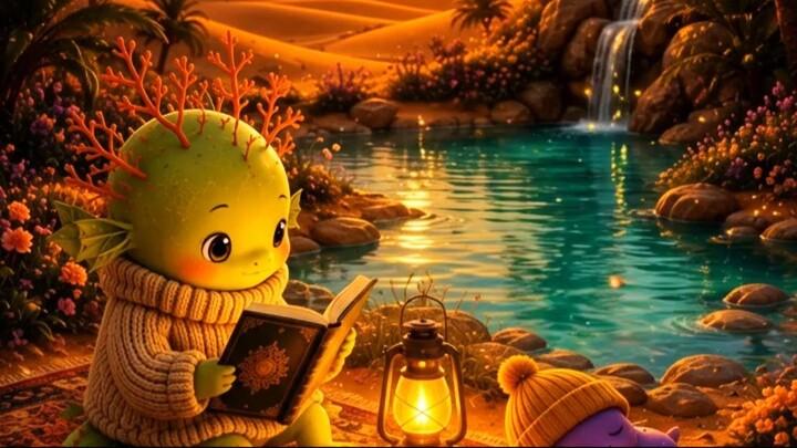 🌅 Magical Desert Oasis 🏝️ | Deep Focus Music for Study, Work & Productivity