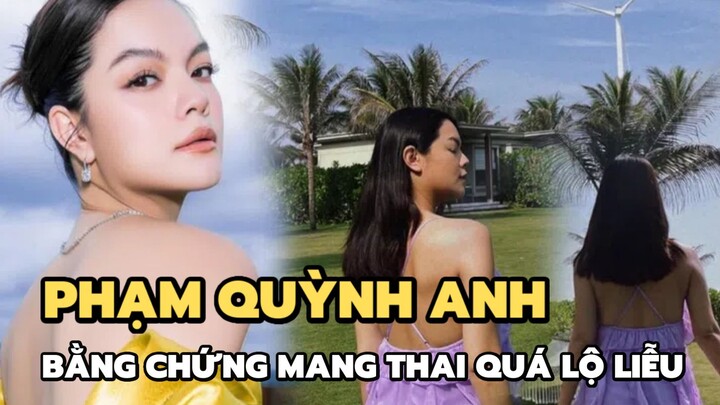 Phạm Quỳnh Anh 'quay lưng' với camera giấu bụng bầu nhưng bằng chứng mang thai quá lộ liễu