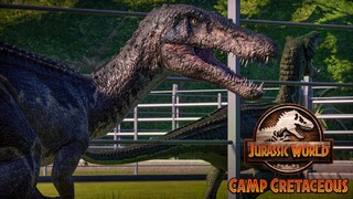 Quarantined Dinosaurs - CAMP CRETACEOUS || Jurassic World Evolution