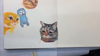 【Cat meme】Drawing process | Draw an entire cat meme universe 1.0 (roughly)