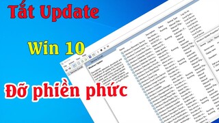 Hướng dẫn tắt Windows Update trên windows 10 đơn giản vĩnh viễn