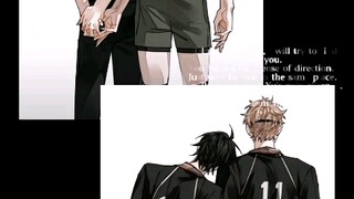 Tsukishima Hotaru, kamu sangat beruntung memiliki bayi yang baik seperti Yamaguchi.