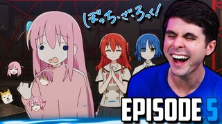 "Bocchi is STRESSING" BOCCHI THE ROCK EPISODE 5 REACTION!